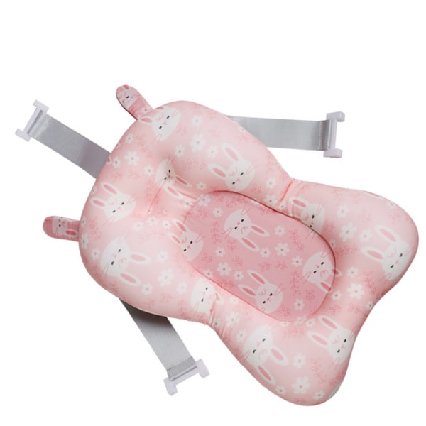 Baby kylpytyyny, kelluva liukastumisen estävä säädettävä hengittävä verkko vauvan kylpytyyny vaaleanpunainen