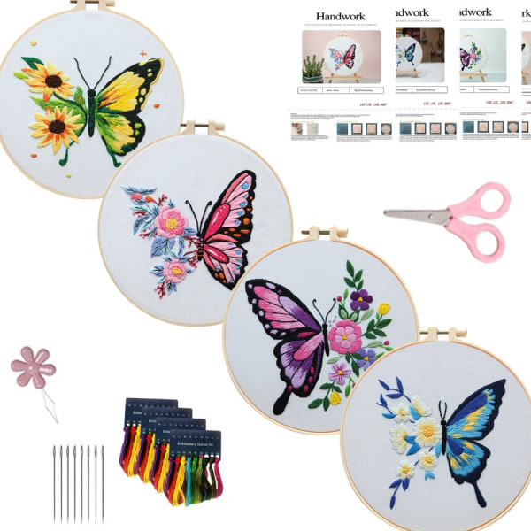 DIY Butterfly Patterns Handbroderi BBB B