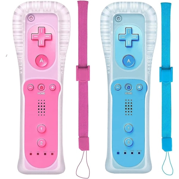 Paris_2-pack Classic Remote Controller Compatible with Wii Wii U Console, Gamepad with Soft Silicone Case