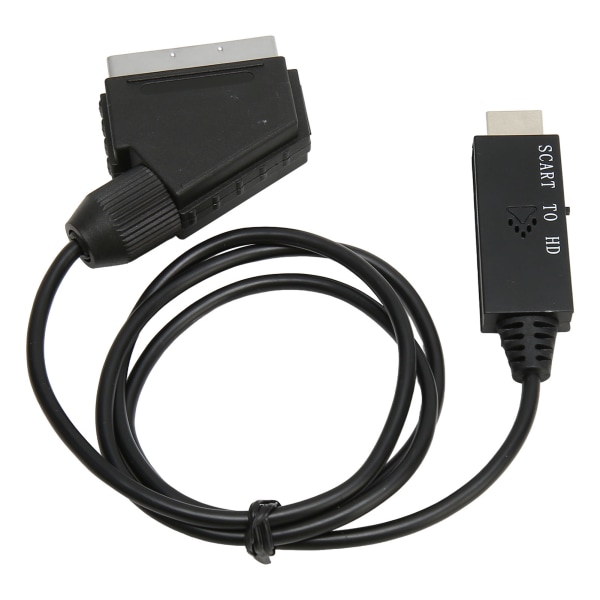 SCART til HD Multimedia Interface Converter HD 1080P SCART til HD Multimedie Interface Adapter Kabel til Lyd Video DC 5V