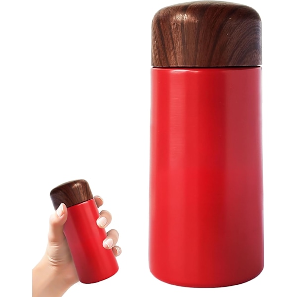 150ML Liten Termosflaska för Mjölk, Kaffe, Te, Mini Termosflaska för Varma & Kalla Drycker, 304 Rostfritt Stål Liten Vattenflaska, Bärbar Vakuumkolv Ed
