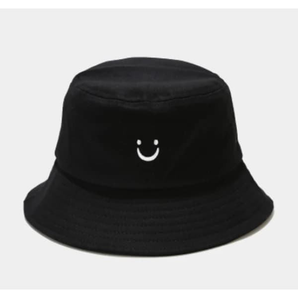 Voksen (Unisex) Farverig Fiskehat, Sort