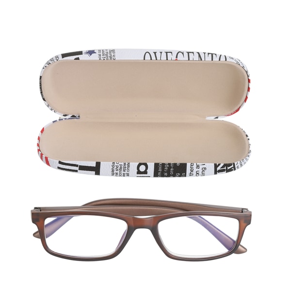 Eldre briller Blå lysblokk Hindre riper HD-lesebriller til daglig bruk Tawny Frame +200