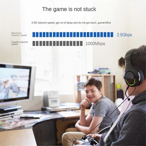 Gaming Gaming Port 2.5G Gigabit LAN-kort Desktop Indbygget PCIE Gigabit LAN-port RTL8125PXE Multi-Fu.pa