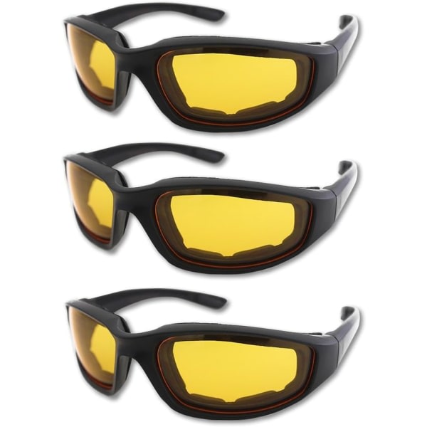 Motorsykkelglasögon Vadderade glassögon UV-beskyttelse Dammtät Windpro