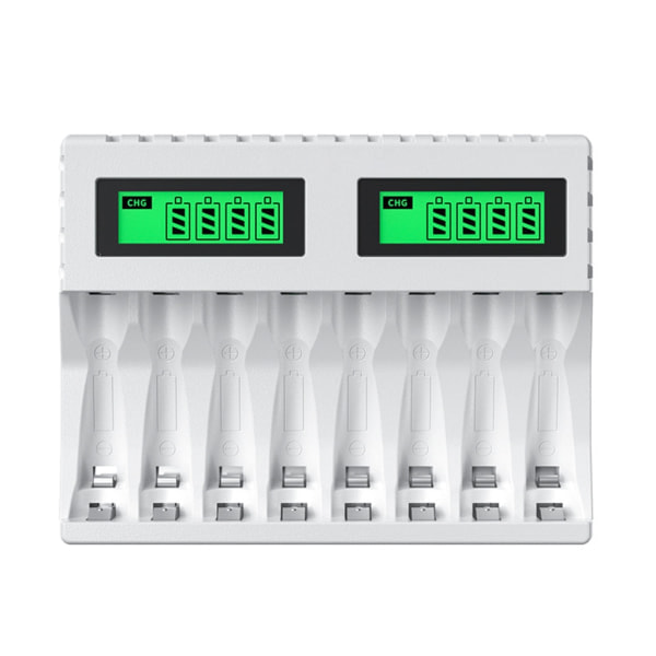 Batterioplader med LCD-display, intelligent til opladning af AA/AAA NiCd NiMh-batterier, oplader til aa aaa