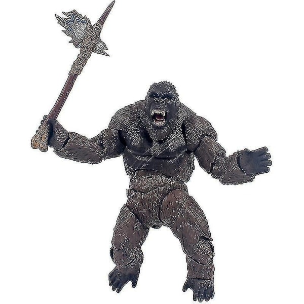 2021 King Kong Vs Godzilla Gorilla Monster Modell PVC Djurfigurer Leksak Födelsedag.pa