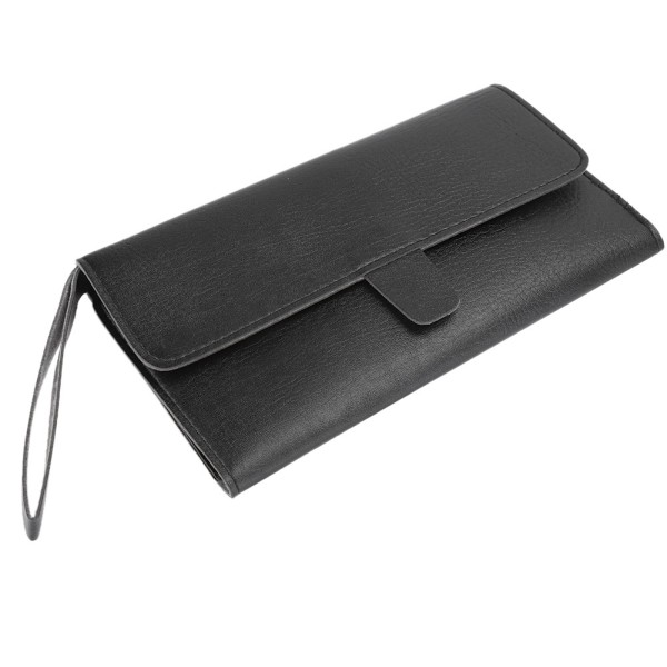 Multi sakset hiuskampa käsilaukkupidikkeet kampaamotyökalujen säilytyslaukku musta (musta)