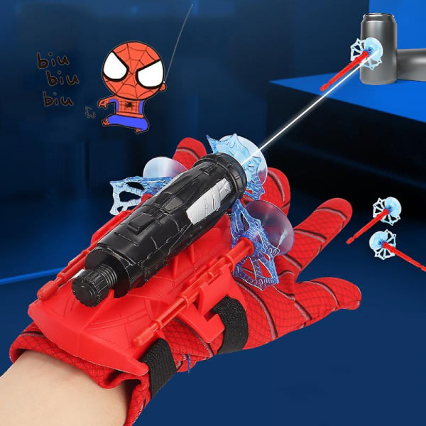 Spiderman Cosplay Launcher Spider Silk Handskar Spider Web Launcher Karaktärleksaker Halloween rekvisita Barn Wrist Launcher
