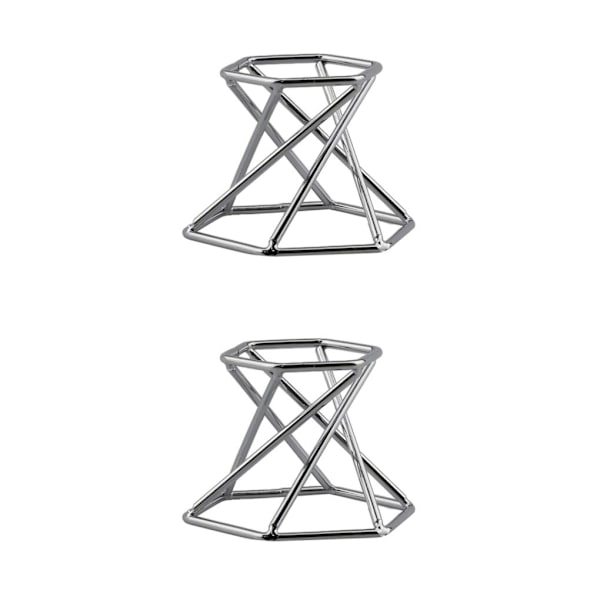 1/2/3/5 Glasobjektiv med kulstativ för mineralprov Hexagon Silver Hexagon Silver 2Set
