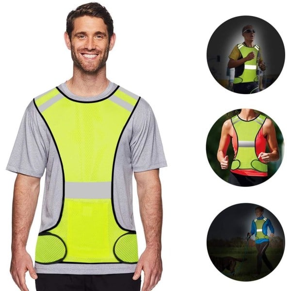 Høj synlighed refleksvest - Dame & Herre - Åndbar - Li