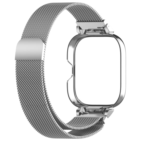 Metalramme etui med integreret rem til Redmi Watch 4 Sølv