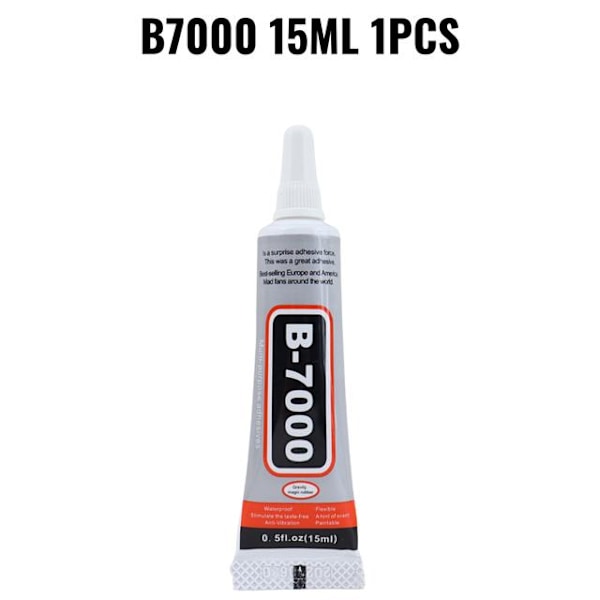 110ML 50ML 25ML 15ML 3ML B7000 Klar Kontakt Telefon Reparationslim Universal Glas Plast DIY Lim B-7000 Med Præcisionsapplikator Matches the image B7000 110ML 4PCs