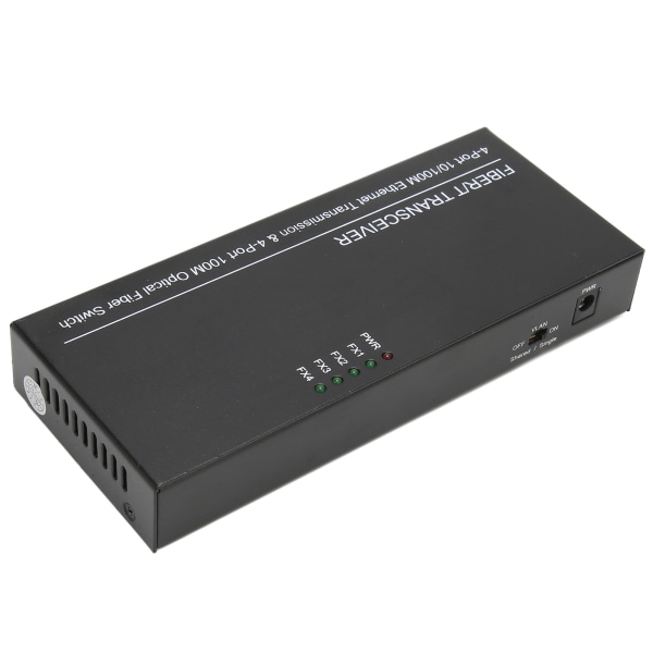 Ethernet optisk svitsj 8 porter 10 100 Mbps Tx1310nm full halv dupleks fibermediekonverter for nettverk 100?240V EU-plugg