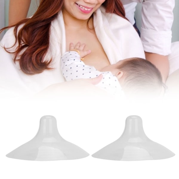 2stk brystvorteskjold silikon brystvortebeskytter baby mating amming brystvorteskjold