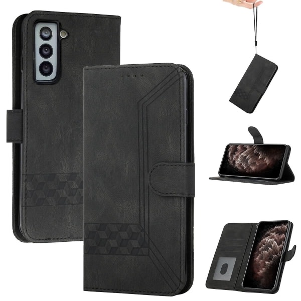 Case För Samsung Galaxy S22 5g Pu Läder Plånbok Phone case Med Korthållare Flip Folio Kompatibel med Samsung Galaxy S22 5g Case Black