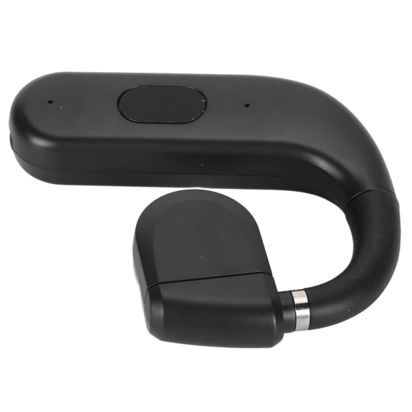 Bluetooth Headset BT 5.3 Støjreducerende HD-opkald Lang batterilevetid Enkeltøre ørestykke til erhvervssportsspil Sort