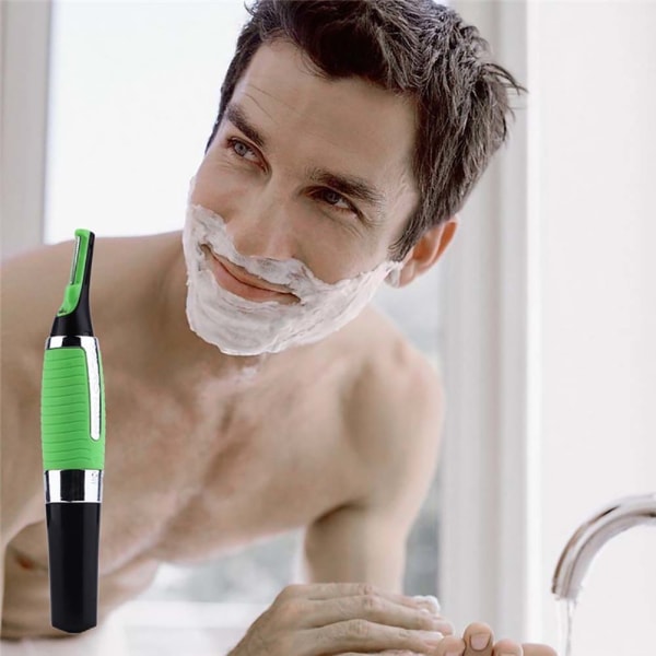 Multifunksjons barberhøvel Hårtrimmer med LED Ansiktspleieverktøy for menn