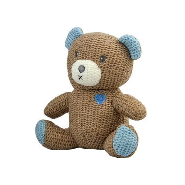 Skræddersyet baby - Stickad Bear Rattle Toy
