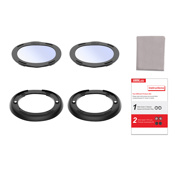 STARTRC Anti-Scratch Ring Linsebeskyttelse for Meta Quest 3 VR Headset