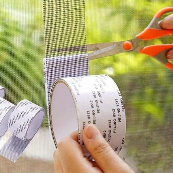 Hyttysverkon korjausteippi 2m harmaa gray