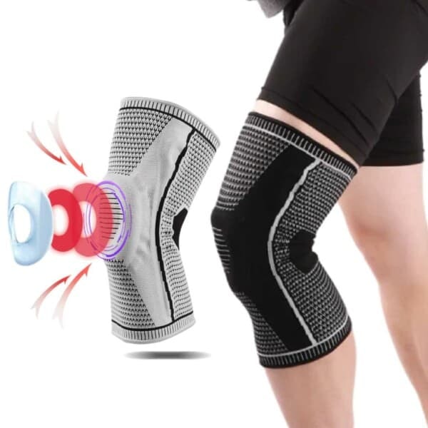 Reinforced Silicone Knee Support with Spring Compression Artos S—pa