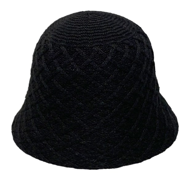 Kvinnor Bucket Hat Modestickad bomullslinne Cloche Hat Solid