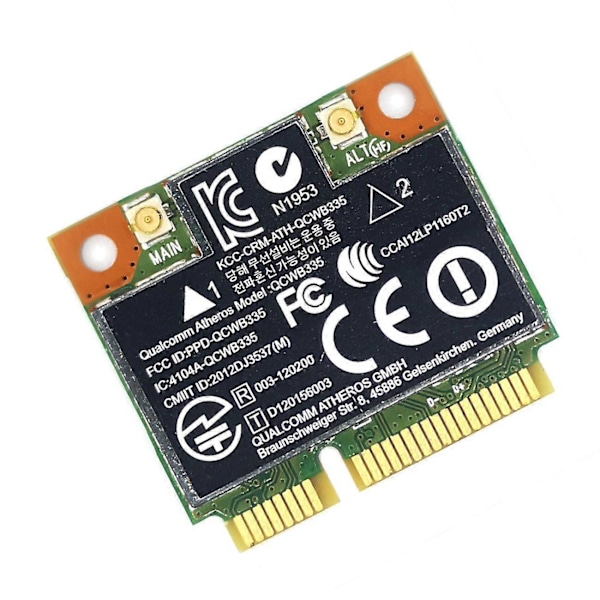 AR9565 WiFi-kort QCWB335 Mini PCIE Bluetooth 4.0 150Mbps 2.4G for XP Win7 Win8 Linux System.pa