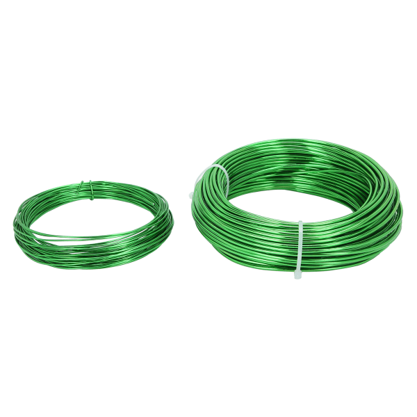 Grön aluminiumtråd flexibel smycken pärltråd smycken hantverkstillbehör 20m
