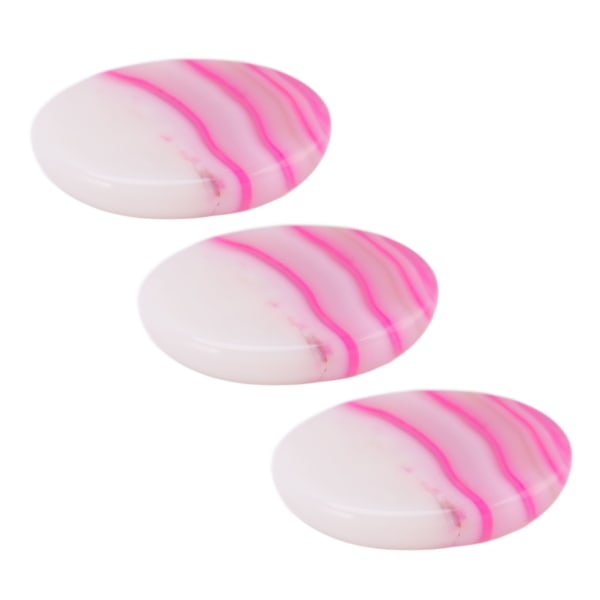 20 stk Agate Oval Rose Stripe Cabochons Flatback Agate Perle Rund smykkeramme for smykkefremstilling