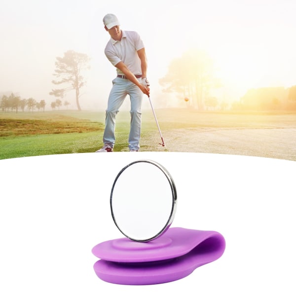 Magnetisk golfhattklämma Cap Silikon stabil fixering Golfträningshjälpmedel Tillbehör för sport utomhus lila