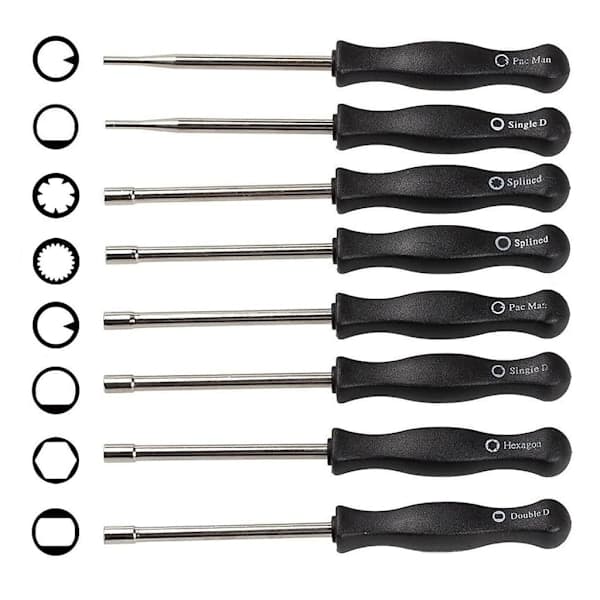8 olika set förgasarskruvmejslar (PA)