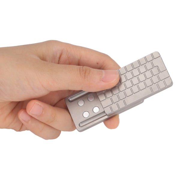 Magnetisk skubbeskyder Computertastatur Udskrivning Metal Fingerspids Push Card Stress Relief Legetøj til Office Station Home