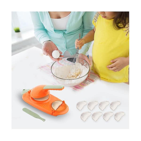 Dumpling Maker 2 i 1, Bærbar Manuell Dumpling Maker Multifunksjonell Diy Manuell Dumpling Press Former