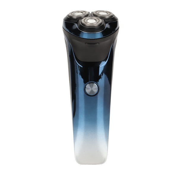 Elektrisk trimmermaskin USB oppladbar vanntett LCD-skjerm Trådløs hårpleie skjeggklipper Blå