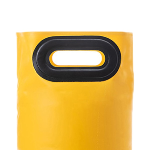 Jalkojen liotuskauha Taitettava suurikapasiteettinen eristetty vedenpitävä jalkakylpykauha kotiin 21 L keltainen 47 x 28 cm / 18,5 x 11 tuumaa