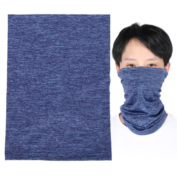 Multifunksjonelt pustende ansiktsskjerf Elastisk, mykt vaskbart hodebånd Armbånd Hårbånd (blå)