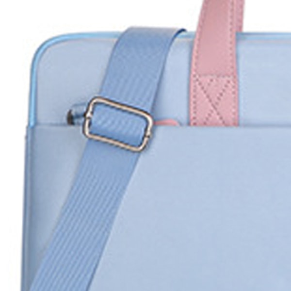Laptopveske Oxford Cloth Stor kapasitet Ripebestandig Støtsikker bærbar bærbar bag for kontorbedrift Lyseblå 13 tommer til 14,1 tommer Universal