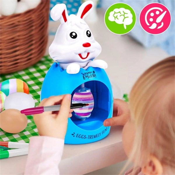 Påskägg Dekorationssats Bunny Spinner Ägg Dekorationsmaskin Påskleksak Grön