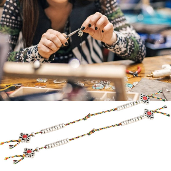 2st DIY Vintage Buddha Beads Counter Chain Armband Göra smycken Tillbehör fynd