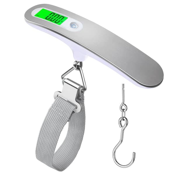 Digital LCD-bagasjevekt Hvit