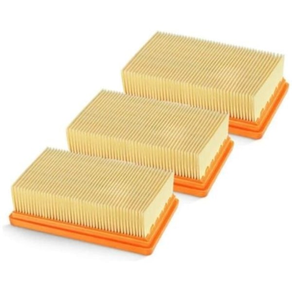 Kampanjetilbud 3-pakning erstatnings flate plisserte filter Karcher MV4 MV5 MV6 WD4 WD5 WD6, WD4P WD5P WD6P våt- og tørrsuger - erstatter 2.863-005.0--.pa