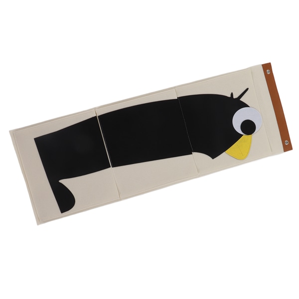 Seinälle kiinnitettävä säilytyspussi 3 kerrosta kaappi sänky sarjakuva huopa eläintyyppinen oven yläpuolella riippuva säilytyspussi pingviini 100,7x35 cm