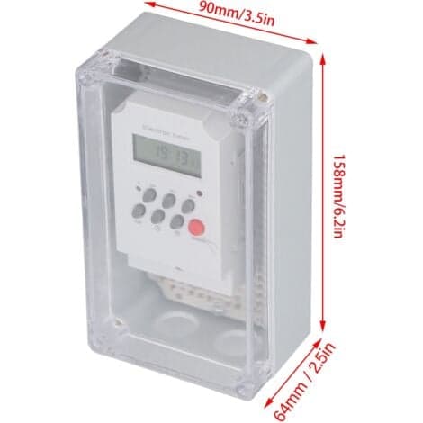 Timer for bassengpumpe Vanntett programmerbar digital timerboks for spa-motor DC 12V--.pa