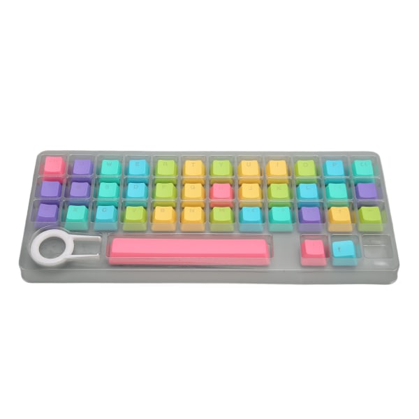 39 nycklar Mekanisk Keycap DIY Färgglad bakgrundsbelysning Utsökt mekaniskt tangentbord Keycaps med Keycap Puller