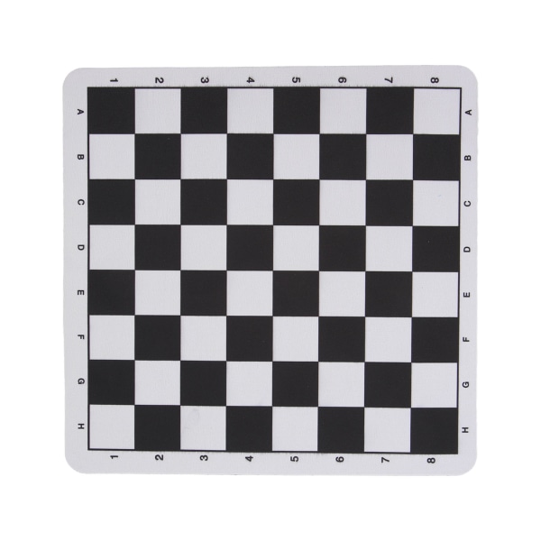 PU lær sjakkbrett 24x23,6 cm rivebestandig vaskbar bærbar internasjonal sjakkmusematte