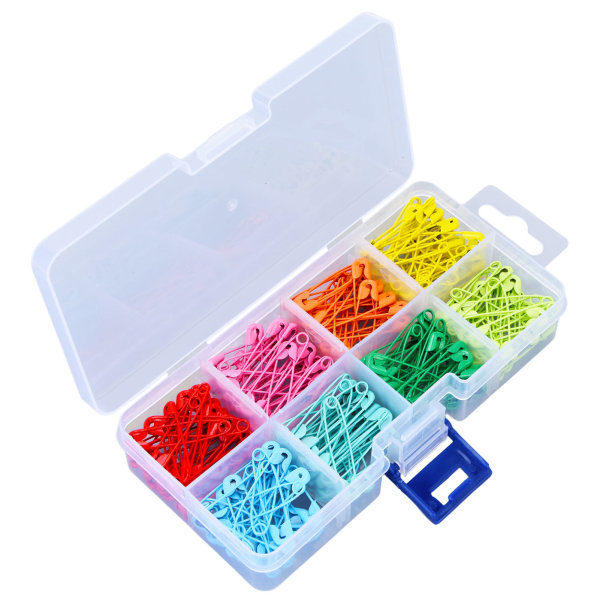 240 kpl värikkäitä hakaneuloja 32 mm ruostumattomasta teräksestä valmistettuja hakaneuloja Mini-DIY-ompelu tikkaustyökalut