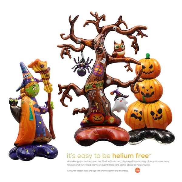 Store oppustelige Halloween Spøgelse Træ Græskar Heks Balloner Børnelegetøj Style 2