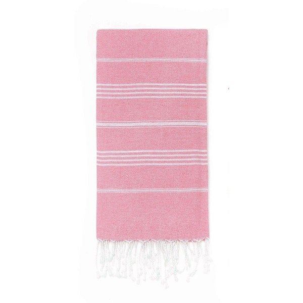 Stribede badehåndklæder Pink Rosa