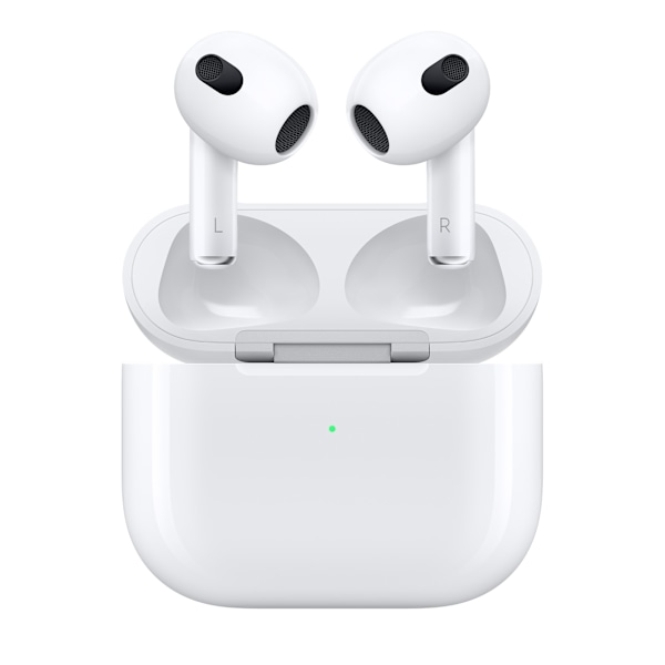 AirPods TWS Bluetooth-hörlurar med Lightning-fodral, trådlös laddning stöds.